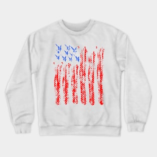 United States USA Flag Design Crewneck Sweatshirt